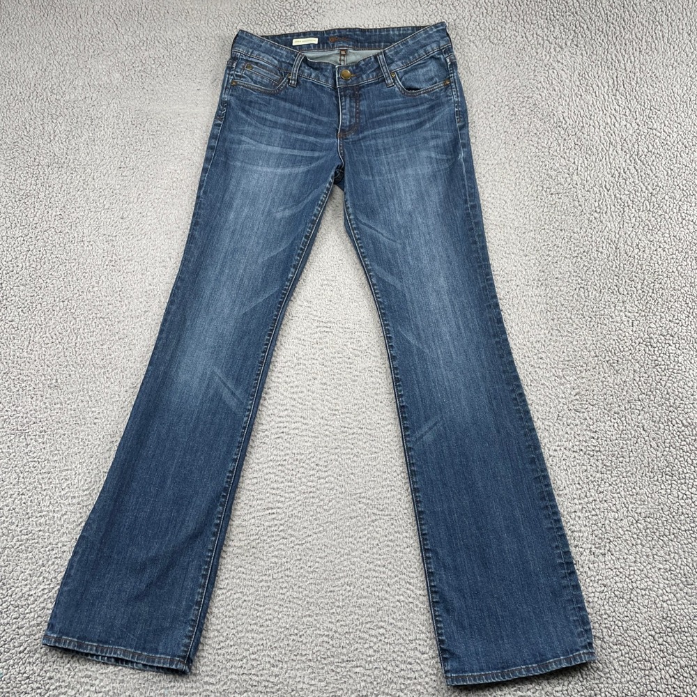 KUT from the Kloth Jeans Womens 10L Blue Natalie High Rise Bootcut Long Stretch
